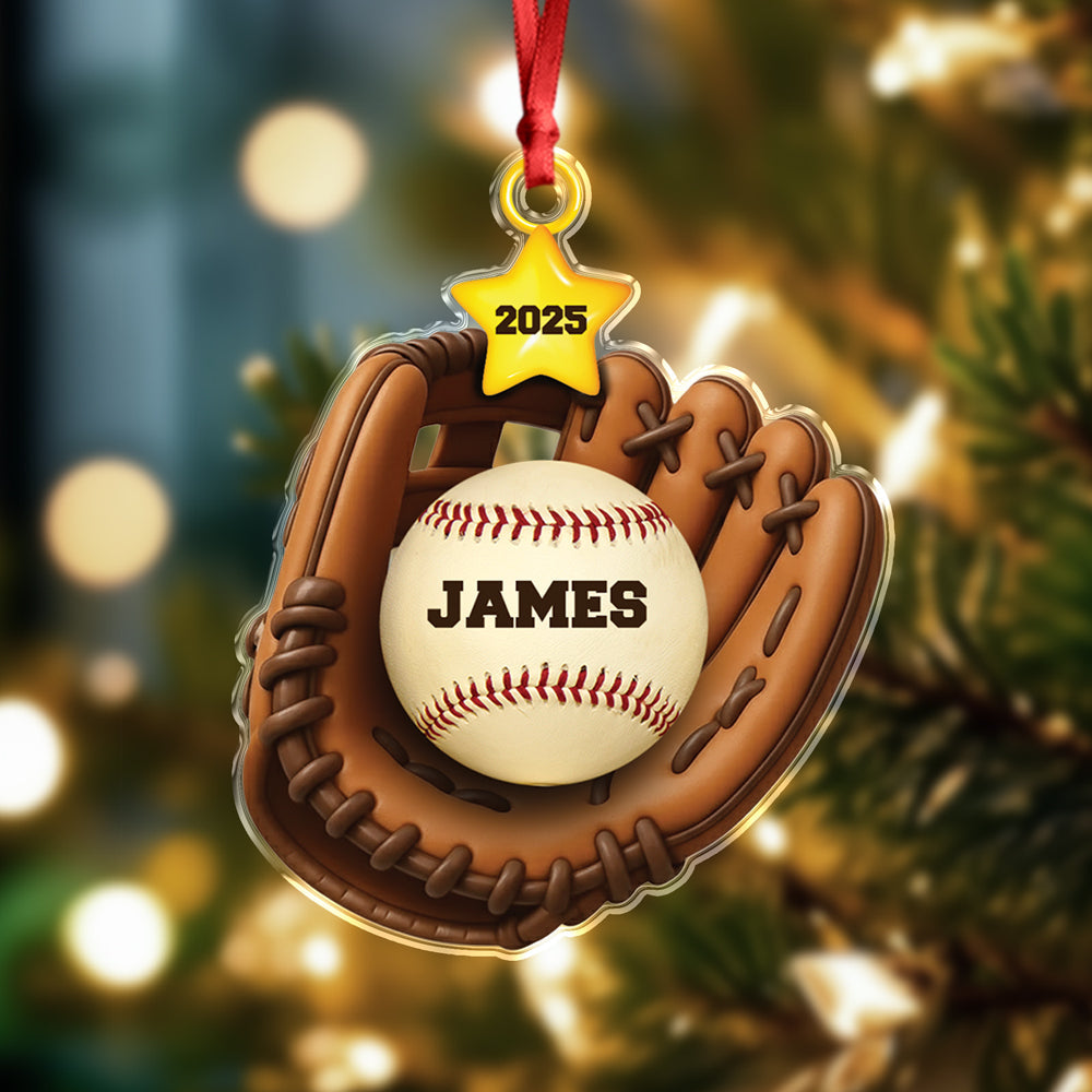 Custom Baseball Family Name Acrylic Ornament TH10 896473