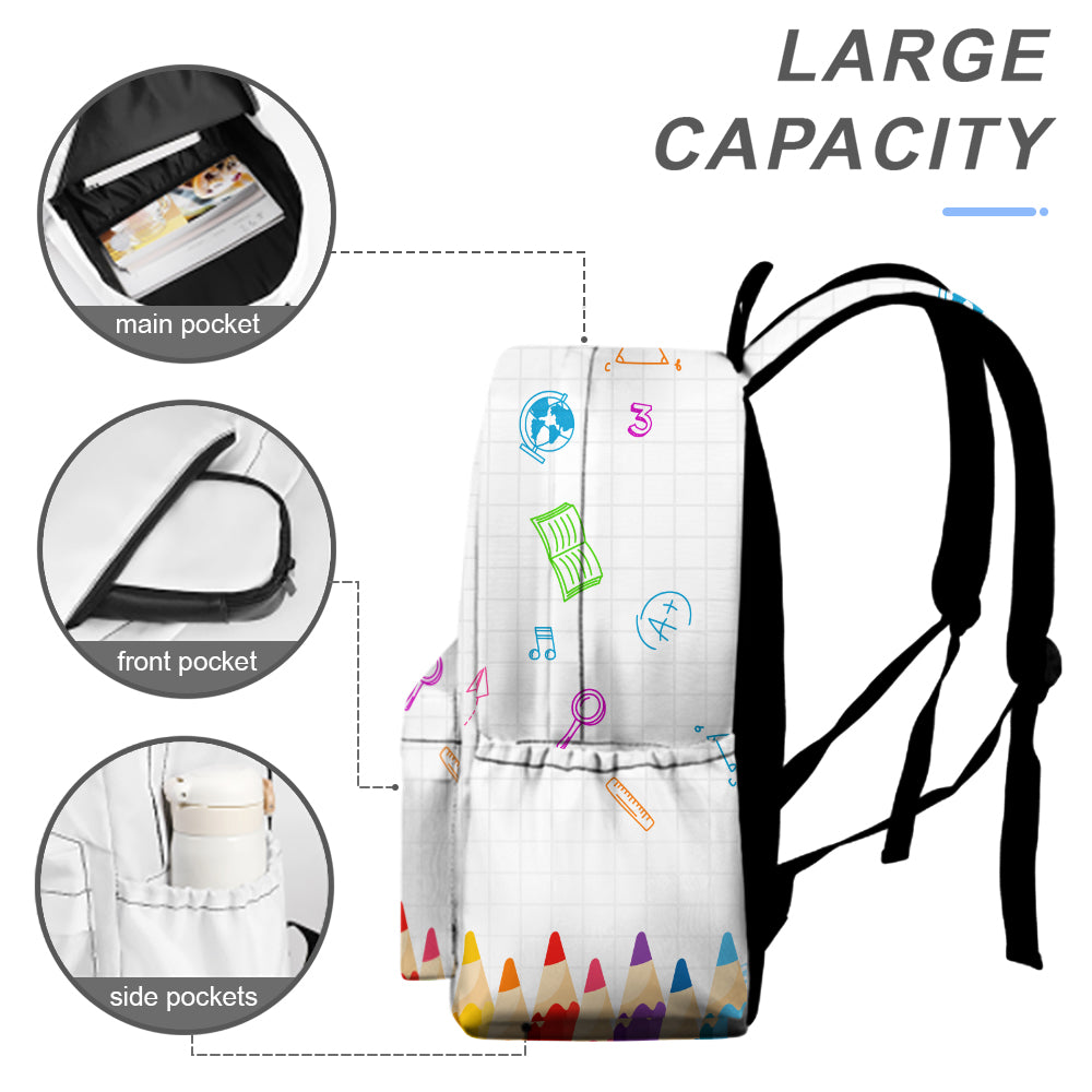 Custom Cute Kid Photo Hello School Backpack Back To School Gift CH07 896068