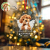 Custom Dog Photo Forever Loved Memorial Acrylic Ornament HA75 897032