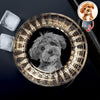 Custom Your Dog Photo And Name Engraved Vertical Line Whiskey Glass TH10 894515