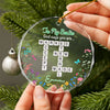 To My Daughter God Says You Are Crosswords Glass Circle Ornament LM32 895381