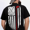 Personalized Name American Flag Golf Back Personalized Back Side Dark Shirt HA75 898632