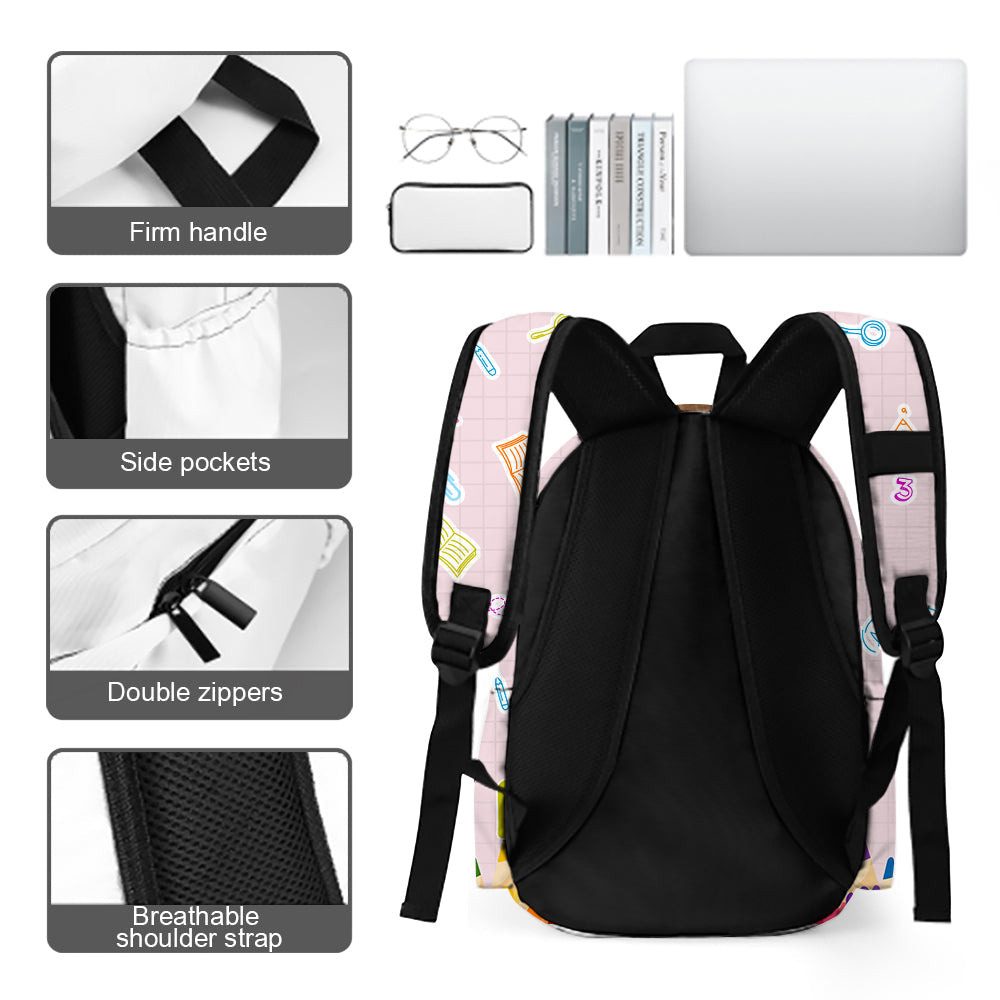 Custom Cute Kid Photo Hello School Backpack Back To School Gift CH07 896068