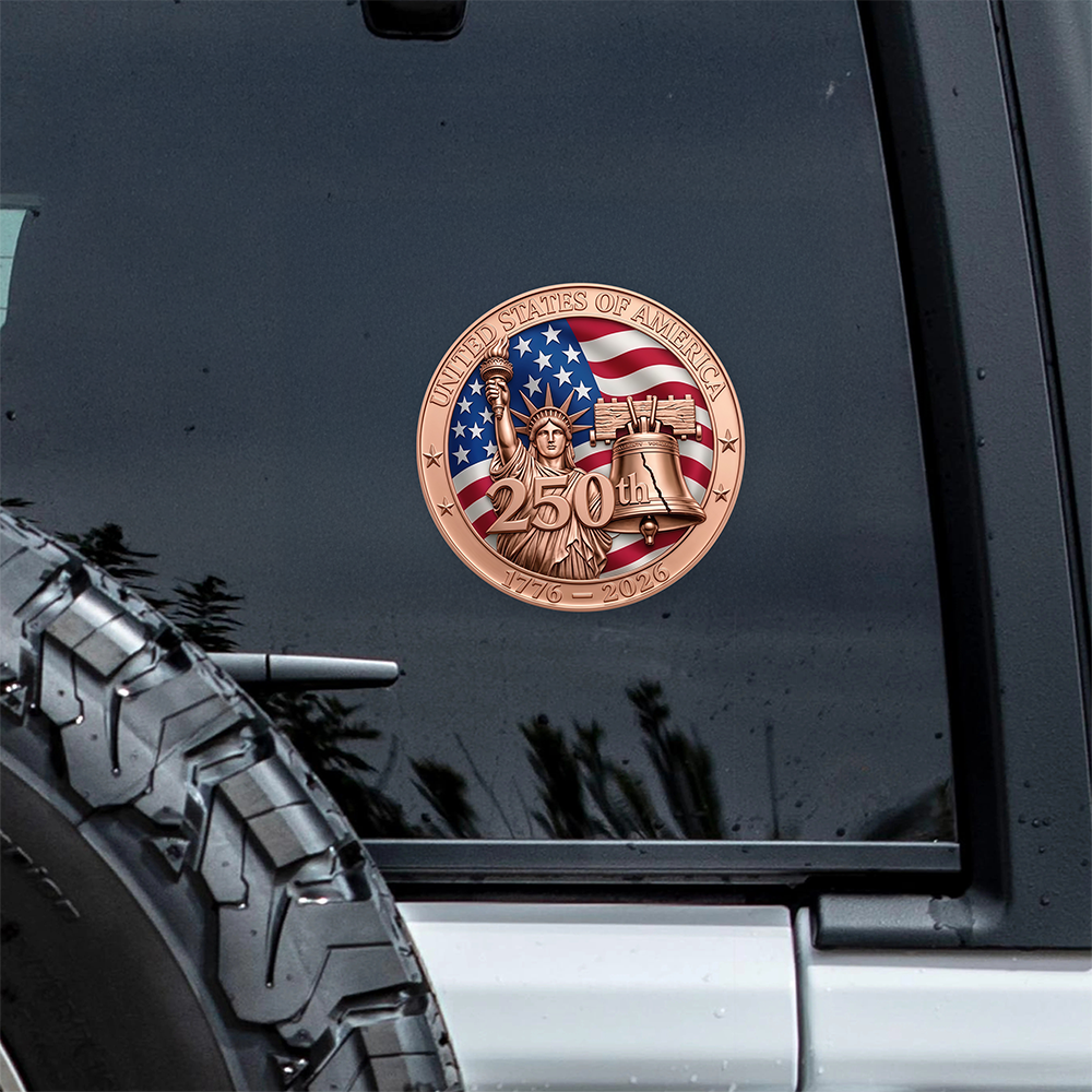 United State Of America 250th 1776 - 2026 Car Window Decal Sticker TH10 169423