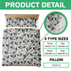 Custom Funny Cat Photo Portrait Bedding Set Birthday, Christmas Gift For Cat Lover CH07 899194