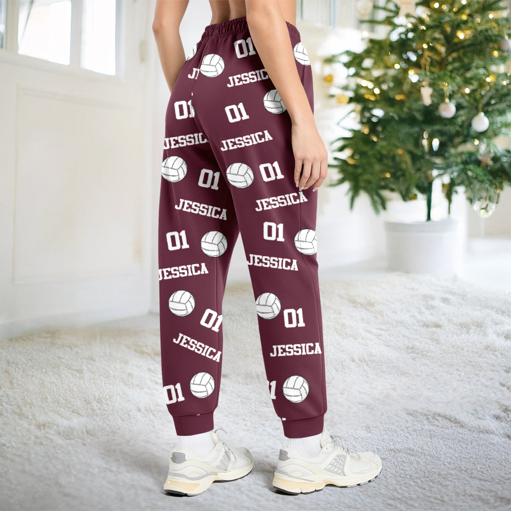 Custom Name, Number Volleyball Personalized Sweatpants HA75 897674