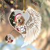 Custom Photo Dog Memorial Wing - Personalized Acrylic Ornament LM32 895869