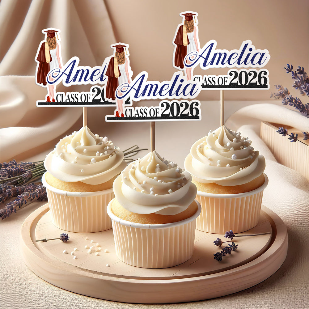 Personalized  Congrats Class Of 2025 Graduation Cake Topper Grad Party Favors HO82 901744