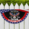 USA 250 Years Of Freedom Custom Family Name Non-Pleated Fan Flag CH07 910238