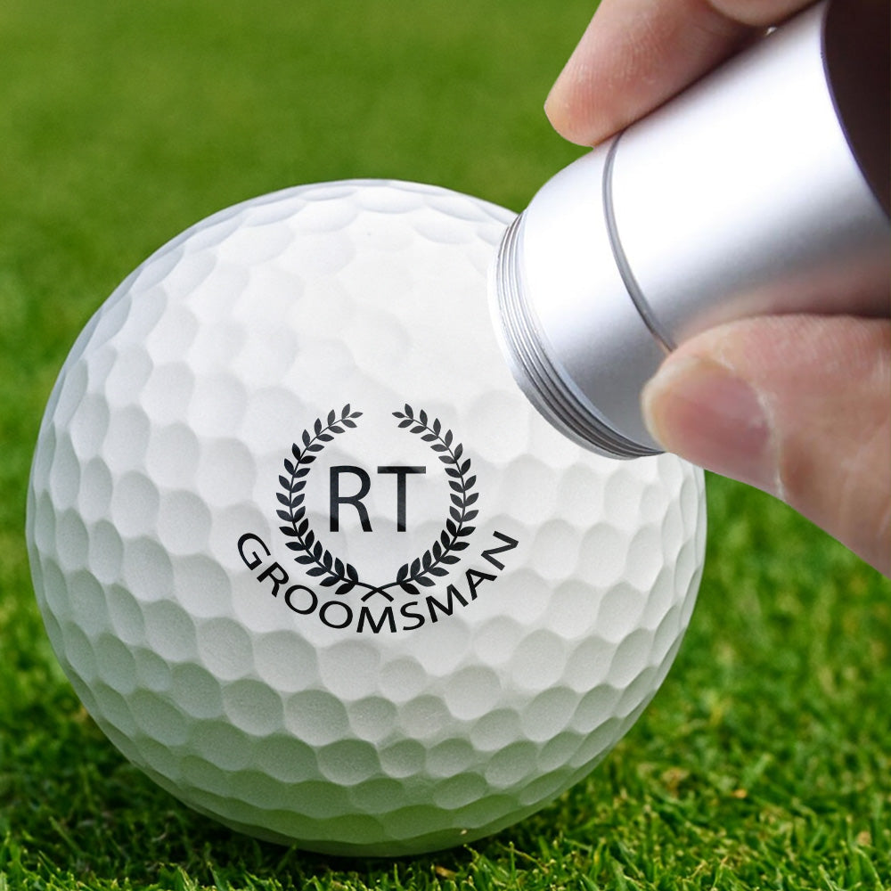 Personalized Golf Ball Stamp Box, Custom Golf Ball Stamp with Box, Golf Marker Gift , Golf Lover Gifts CH07 899260