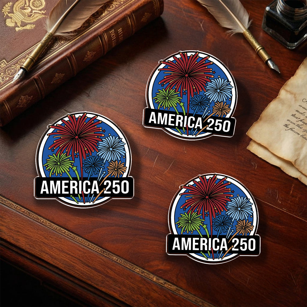 America 250 Fireworks Acrylic Pin TH10 169315