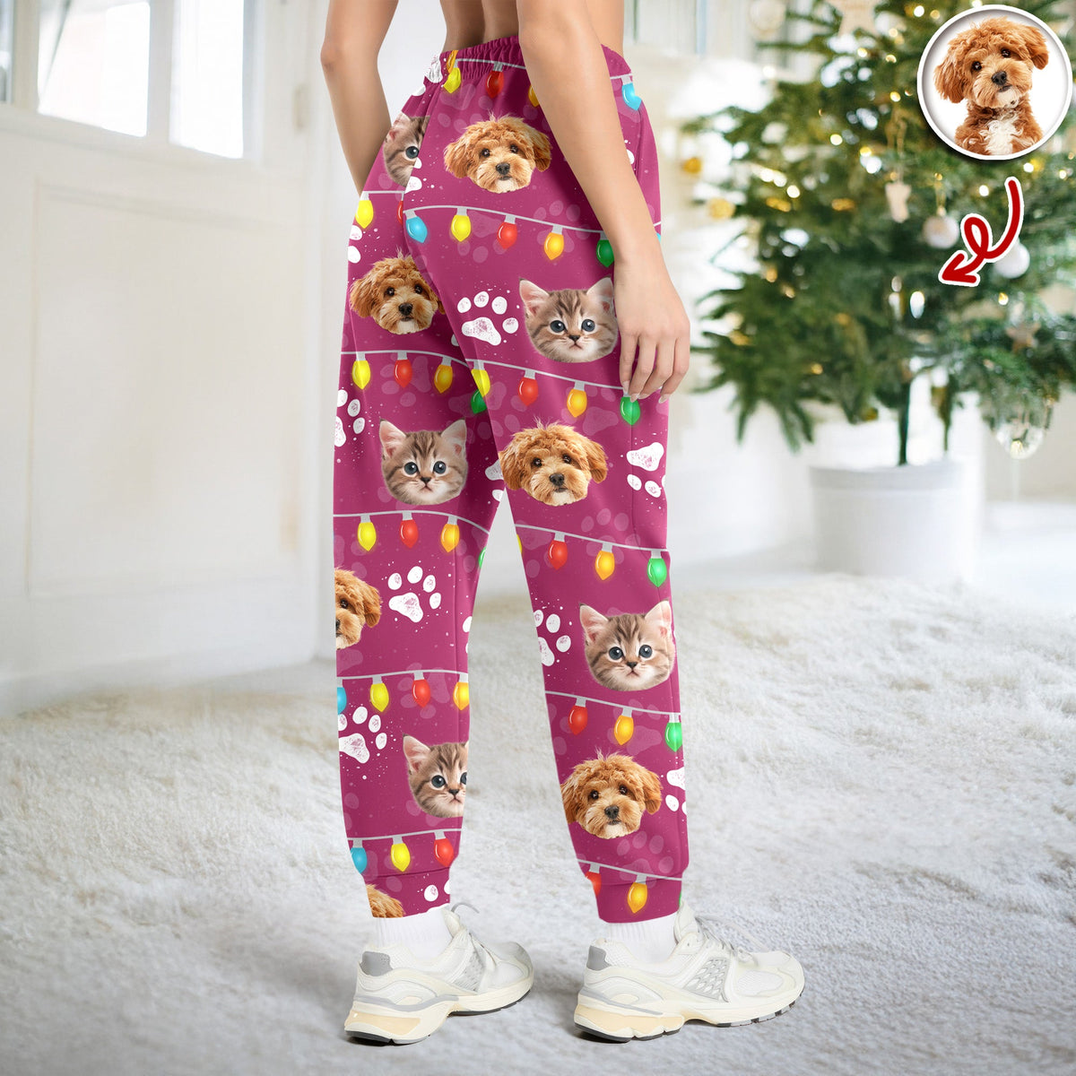 Custom Photo Best Dog Cat Dad/Mom Ever Sweatpants CH07 899138