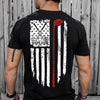 Personalized Name American Flag Golf Back Personalized Back Side Dark Shirt HA75 898632