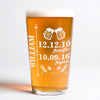 Custom Family History Print Beer Glass For Dad TH10 892771