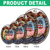 Custom Family Name American Eagle 250 Years Of Freedom Stained Glass Suncatcher LM32 899281