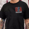 Custom Name American Eagle 250 Years Patriotic Front & Back Dark Shirt HO82 901838