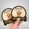 Custom Photo Drive Safe Mom Dad, You Are The World  2 Layered Car Visor Clip CH07 895926