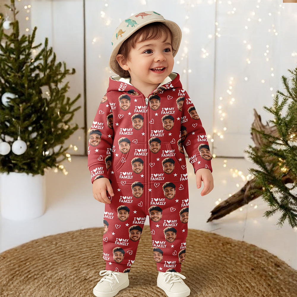 Custom Photo I Love My BoyfriendGirlfriend Valentine's Gift Onesie Pajamas For Couple HO82 900058