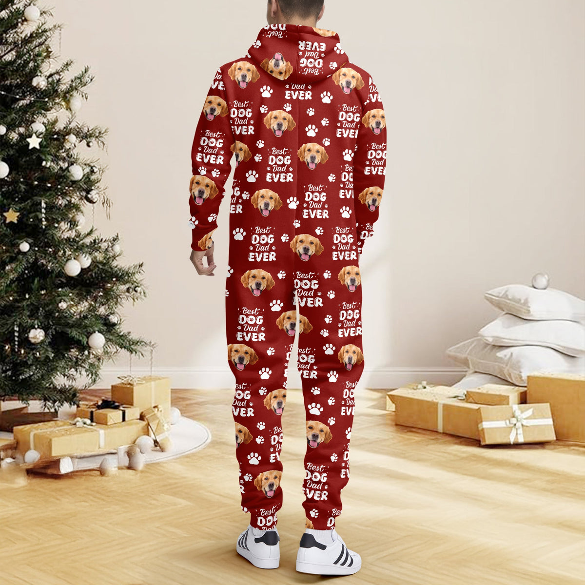 Custom Photo Best Dog Mom Dog Dad Ever Personalized Onesie Pajamas CH07 896632