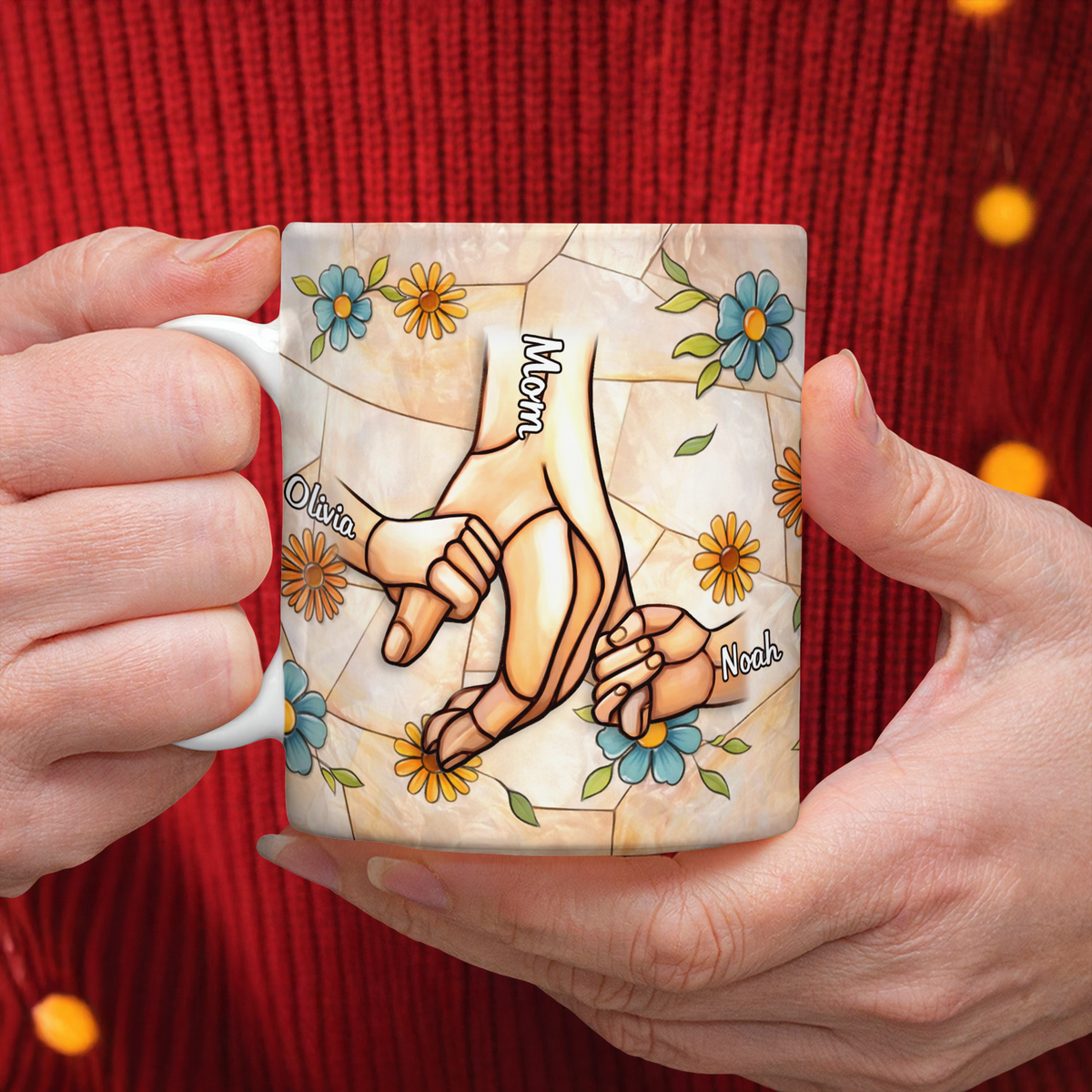 Custom 3D Inflated Effect Printed Mug - Personalized Mother's Day Gifts For Mom, Grandma TH10 898749