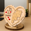 Custom Kids' Names You Are The Piece That Holds Us Together 2-Layered Wooden Plaque Mother's Day Gift CH07 910904