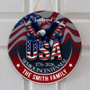 Custom Name Faith, Family & Freedom America 250 Years Personalized Door Sign HA75 898484