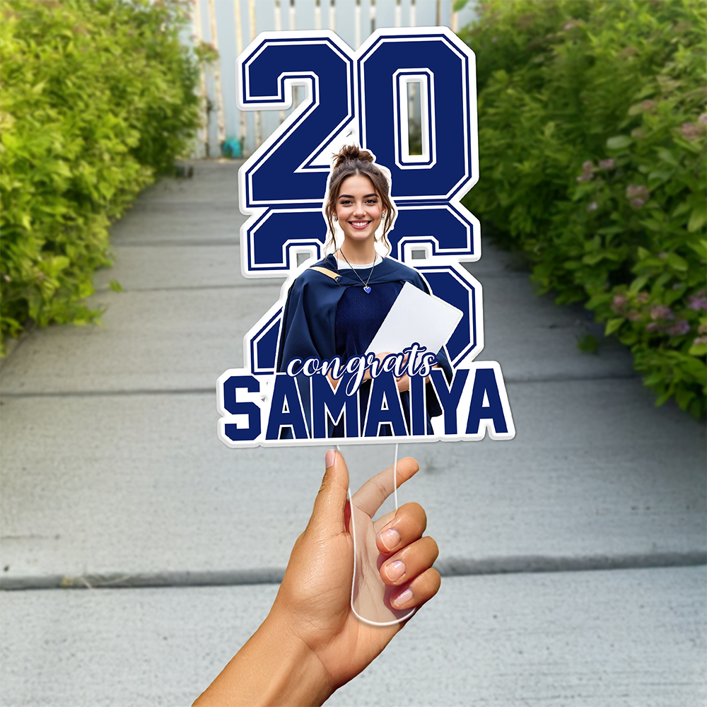 Custom Photo Class Of 2026 Graduation Face Fan HA75 920052