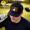 Personalized Vintage Photo Dad, Mom Leather Patch Cap HA75 921506