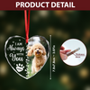 Custom Photo Favorite Hello And Hardest Goodbye Memorial Heart Shape Glass Ornament HA75 892810