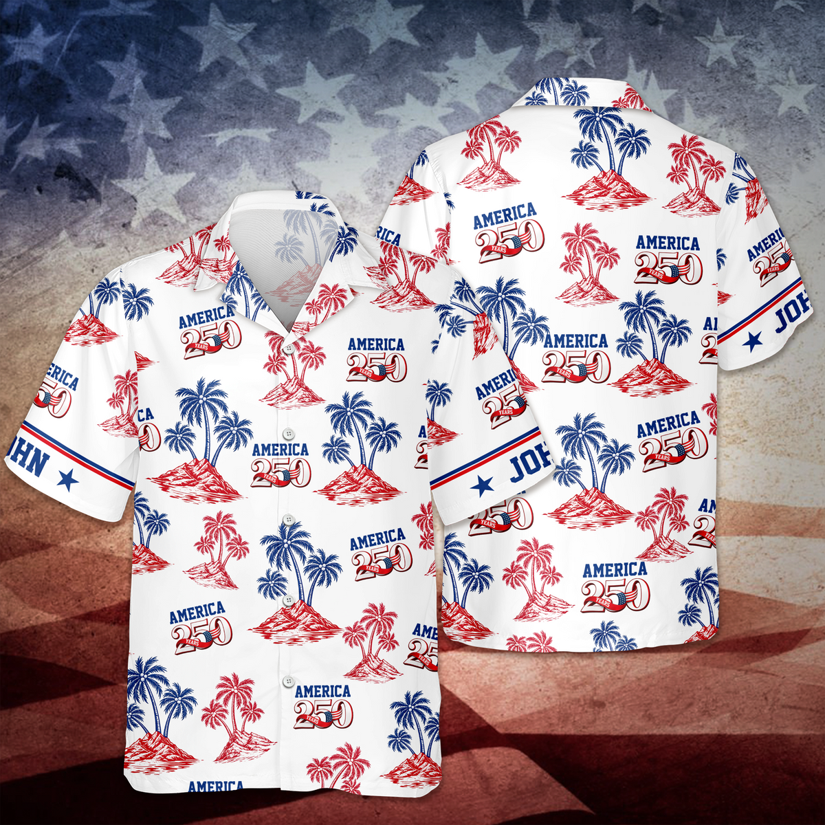 Custom Name America 250 Years Anniversary Hawaii Shirt TH10 898601
