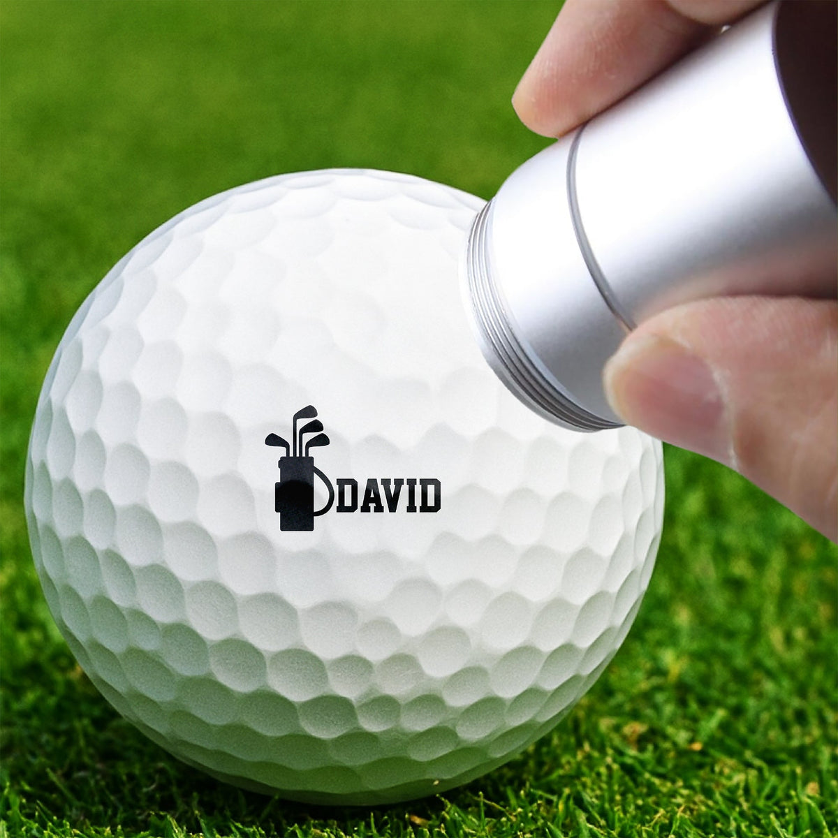 Personalized Golf Ball Stamp Box Gift for Golfer, Golf Ball Marker HA75 898444