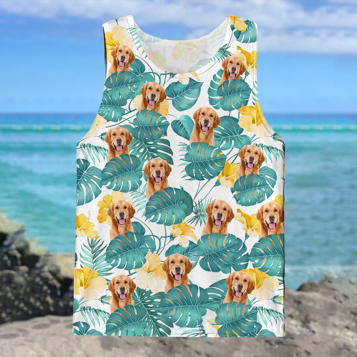 Custom Photo Hawaii Style Tanktop For Dog Lover TH10 894185