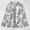 Custom Dog Breeds Chinoiserie Toile De Jouy Style Personalized Satin Pajamas TH10 894401