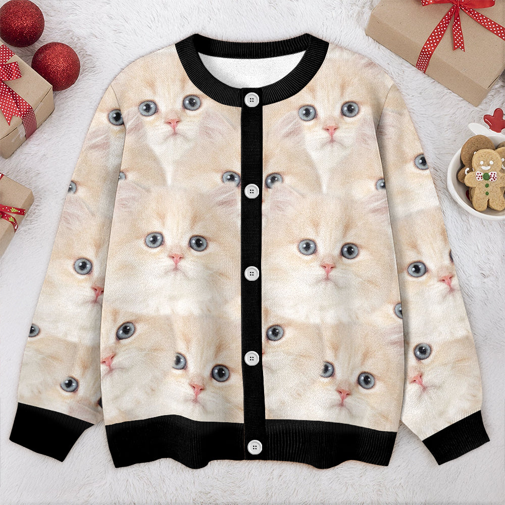 Custom Funny Cat Face Cardigan Gift For Cat Lovers CH07 899828